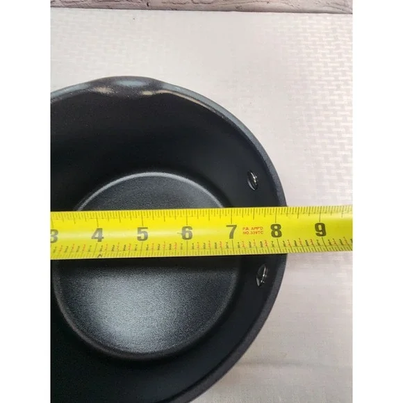 PAMPERED CHEF BRILLIANCE 4 QT. Blue /Green Metallic NON-STICK SAUCE PAN W/ LID - Picture 12 of 12